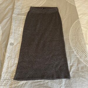 Zara Gray Brown Knit Maxi Skirt